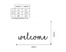 Welcome Quote Wall Stickers Home Lettering Quote Wall Decal